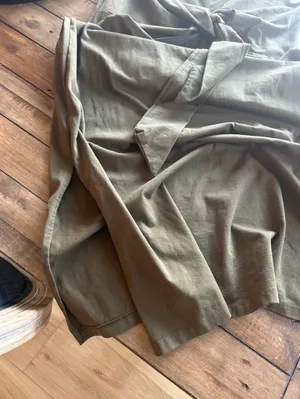 Modern Citizen Fei Tie Front Cotton Dress Green L thumbnail 9