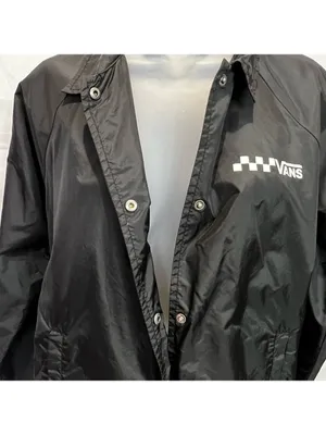 Vans Thanks Coach Lightweight Jacket Size M Black thumbnail 9