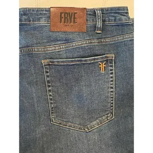 Frye Mid-Rise Split Hem Flare Denim Blue Jean size 22W thumbnail 5