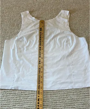Athleta Low-Back Tank White S thumbnail 5