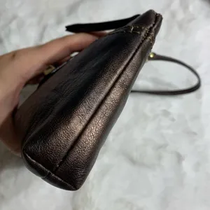 y2k COACH Bronze Turnlock Wristlet thumbnail 4