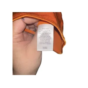 NEW Open Edit Crop Women Sz S Orange Ruched Adjustable Wide Strap y2k 90s Spring thumbnail 5