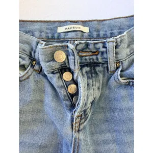 PacSun Womens Light Wash Low-Rise Straight Jeans With Button Fly Size 23 thumbnail 6