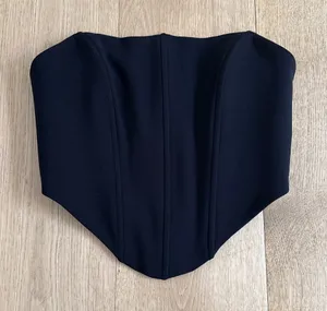 Edikted Corset Top Strapless Boned Size S Black thumbnail 1