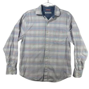 Tommy Bahama Coastal Cord Pastel Plaid Button Down‎ Cotton Shirt Casual Beach S thumbnail 1