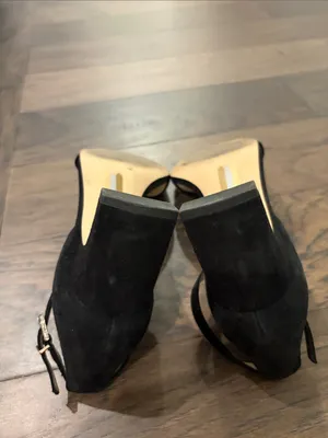 Sam Edelman Black Suede Sandals Sz 7.5 thumbnail 9