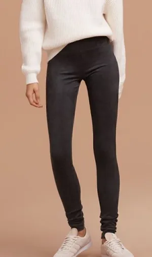 Aritzia Wilfred Free Daria Suede Pant Charcoal Women’s Medium thumbnail 1