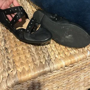 Jessica Simpson Black Studded Ballet Flats Size 6 thumbnail 7