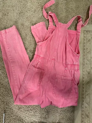 Skies Are Blue Pink overalls thumbnail 3