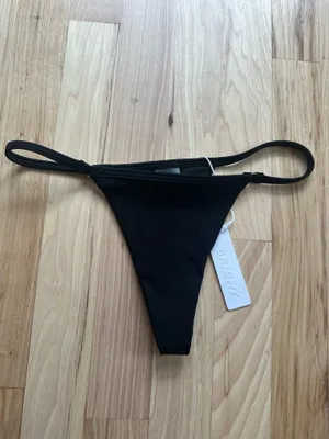 Black Thong Bikini Bottom thumbnail 2