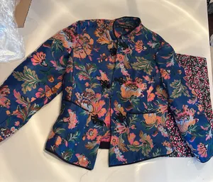 ZARA Floral Multi-Colored Print blazer outerwear  thumbnail 1