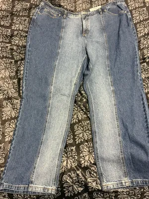 On 34th NWT high rise straight leg jeans women’s Plus Size 22W Medium Wash Denim thumbnail 1