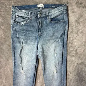 Nicole Miller SoHo High Rise Ankle Skinny Medium Wash Distressed Size 12 #1200 thumbnail 3