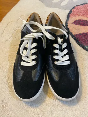 Black leather and suede sneakers 9 thumbnail 10