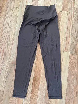 Offline By Aerie 7/8 Chocolate Brown Leggings Medium Earthy Minimalist Pilates thumbnail 4