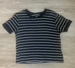 Black And White Striped Tee thumbnail 1