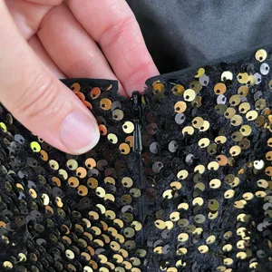 Milly Elle Gold Sequin Feather Hem Party Dress Size 4 thumbnail 7