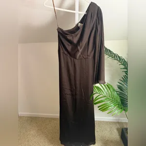 Sachin & Babi One Shoulder Keely Gown‎ in Brown, Size US 4 thumbnail 3