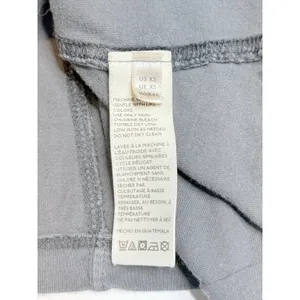 Free People‎ We The Free Charcoal Gray Oversized Long Sleeve Tee Mock Neck XS S thumbnail 6