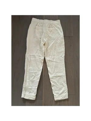 Old Navy Beige Linen Gauze Pants Size 0 thumbnail 8