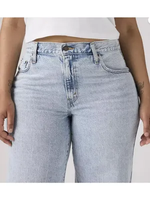 Levi's 31x30 Premium Baggy Dad Women's Jeans Fan Fare Light Wash thumbnail 5