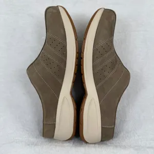 Dansko Brown Leather Clog Mules Womens‎ EU 39 US 8.5-9 Perforated Slip On thumbnail 8