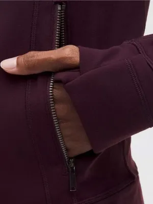 Lululemon NWT Define Track Zip-Up Jacket in Black Plum Purple Lion Size 2 thumbnail 4