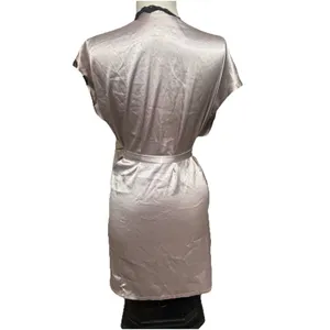 Victoria's Secret Silk And Lace Lingerie Bombshell Lilac Purple Robe Cover‎ Sz S thumbnail 6