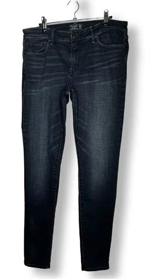Women’s ABERCROMBIE & FITCH Dk Wash “Harper” Super Skinny Jeans Sz 30/10 thumbnail 1