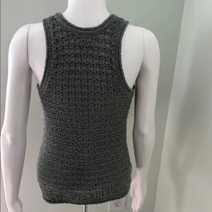 Aerie Knit Crochet Tank Top Small thumbnail 5