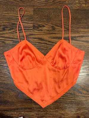 Cotton Candy LA Orange Top Crop Revolve thumbnail 1
