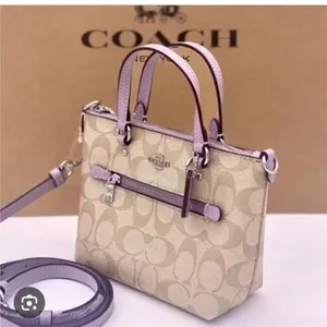 Mini Gallery Crossbody In Signature Canvas (Coach Ca721) thumbnail 2