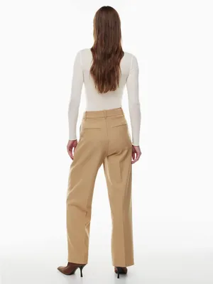 Aritzia Wilfred The Effortless Pant Size 4 Gold Camel Beige Wide Leg thumbnail 4
