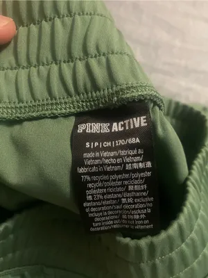 Active USA Pink Elastic-Waist Green joggers thumbnail 2