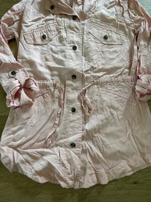 Faded Glory Light Pink Lightweight Utility Jacket thumbnail 2