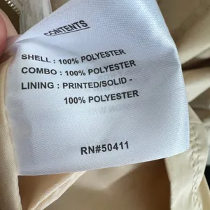 Nine‎ West NWOT Womens Tan Asymmetric Zip Rain Trench Canvas Jacket Size XL thumbnail 7