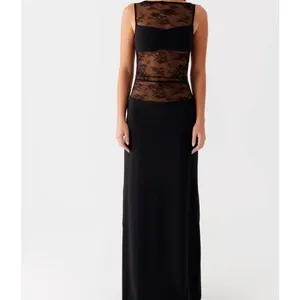 Peppermayo Maxi Dress Lace Sleeveless Wesley Size US 6 Black thumbnail 6