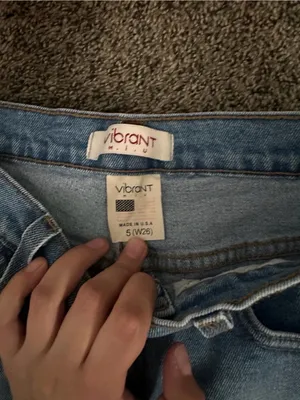Vibrant Light Blue High Rise Jeans Size 5 0514 thumbnail 2