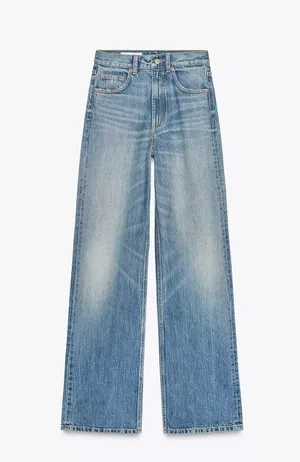 High Waist Mid rise full length jeans thumbnail 1
