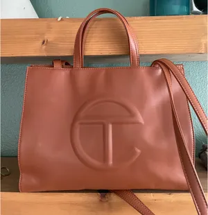 Telfar Medium Tan Shopping Bag thumbnail 2