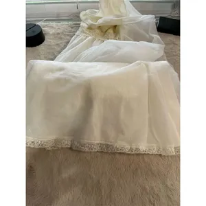 Olga Ivory Lace Nightgown Peignoir Set Size 34M Chemise Vintage, Lace, Wedding thumbnail 11