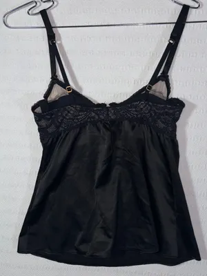 Victorias Secret Womens Very Sexy Satin Lace Bra Cami Tank Top Size 34C thumbnail 2