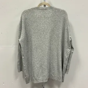 Zara The Maternity Mood Oversized Knit Chunky‎ V-neck Sweater 9919/102/803 Gray thumbnail 2