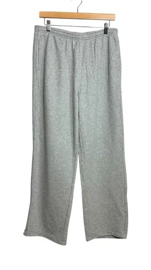Vuori Restore Wide Leg Sweatpants Heather Grey Large Cotton Blend Lounge Pants thumbnail 1