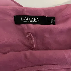 Lauren Ralph Lauren Plum‎ Purple Chiffon Tiered Ruffle Halter Shift Dress 0 thumbnail 4