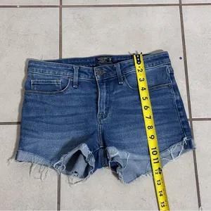 Abercrombie & Fitch Women Denim‎ Blue Cut Off Harper Low Rise Shorts size 2/26 thumbnail 6