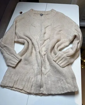 Aerie Wool blend knit chunky oversized sweater thumbnail 1
