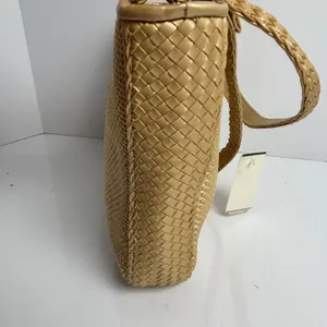 Bueno Gold Woven Shoulder Bag Braided Straps Metallic Y2k Hobo thumbnail 13