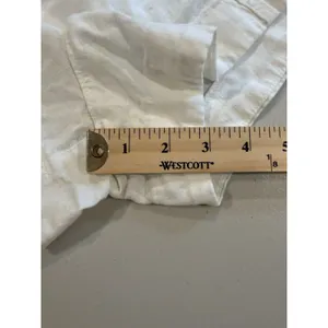 Universal Thread Drawstring Shorts Womens XL White Linen Minimal Coastal Beach thumbnail 6