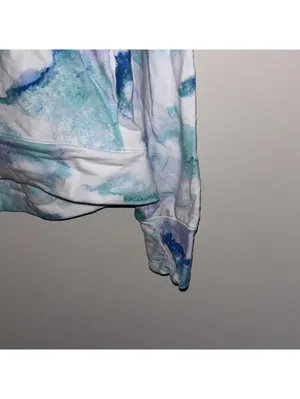 All in motion blue and purple watercolor tie-dye pullover sweatshirt thumbnail 3